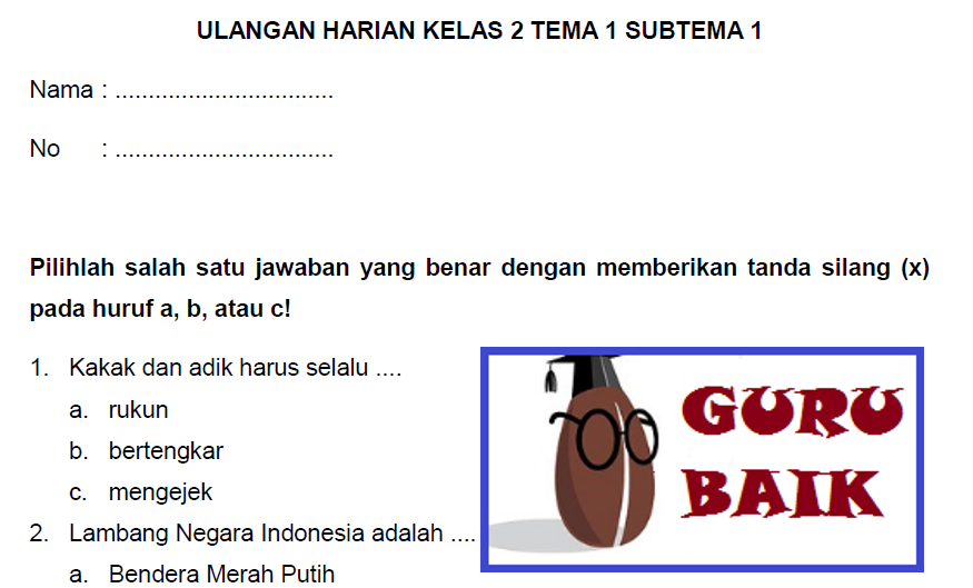 Soal Ph Kelas 2 Semester 1 Kurikulum 2013 Revisi 2018