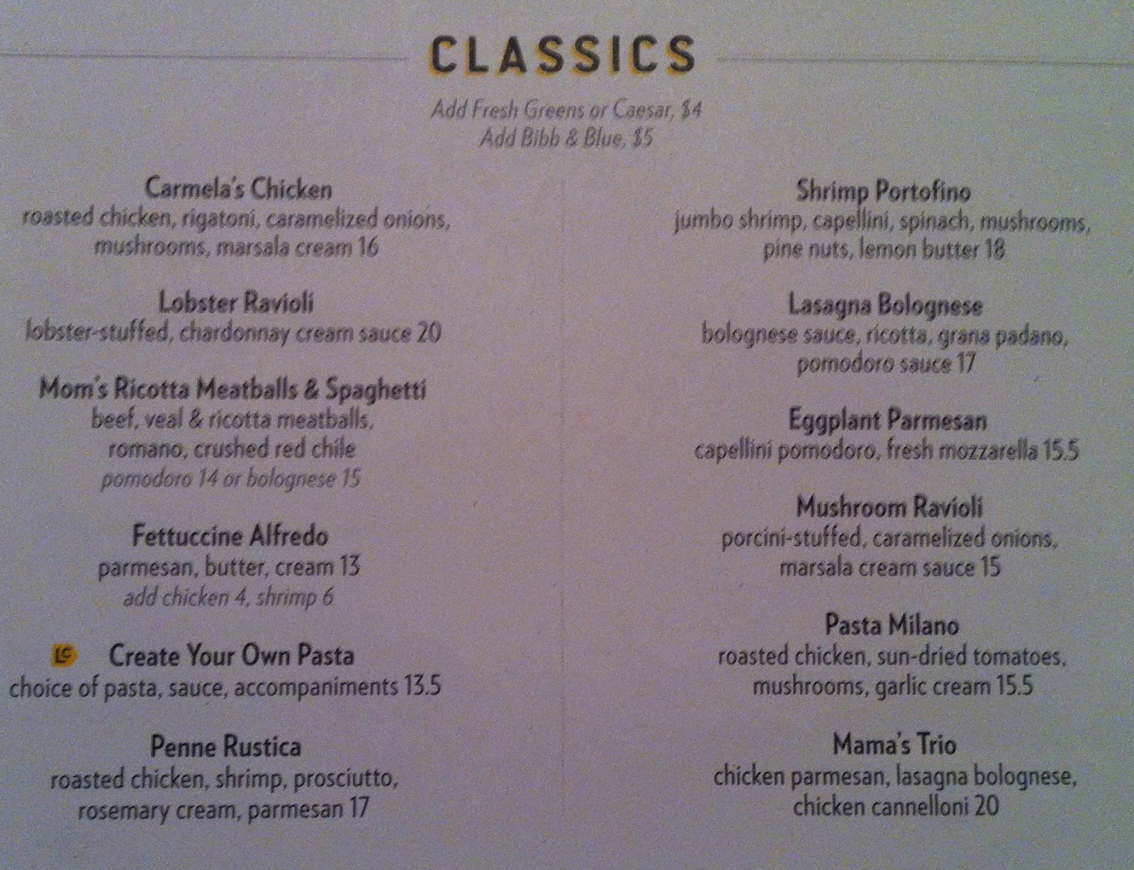 GREAT EATS HAWAII ROMANO'S MACARONI GRILL ALA MOANA CENTER