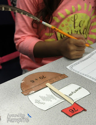 Thanksgiving math place value puzzles