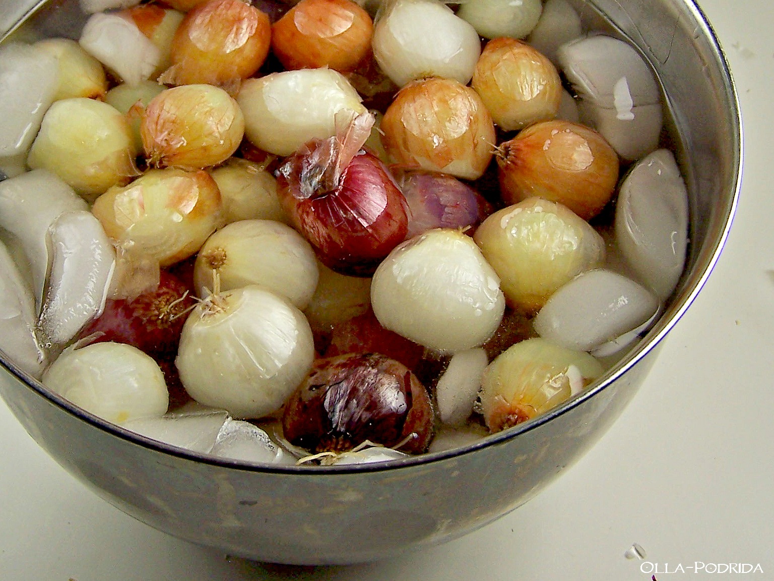 OllaPodrida How to Peel Pearl Onions