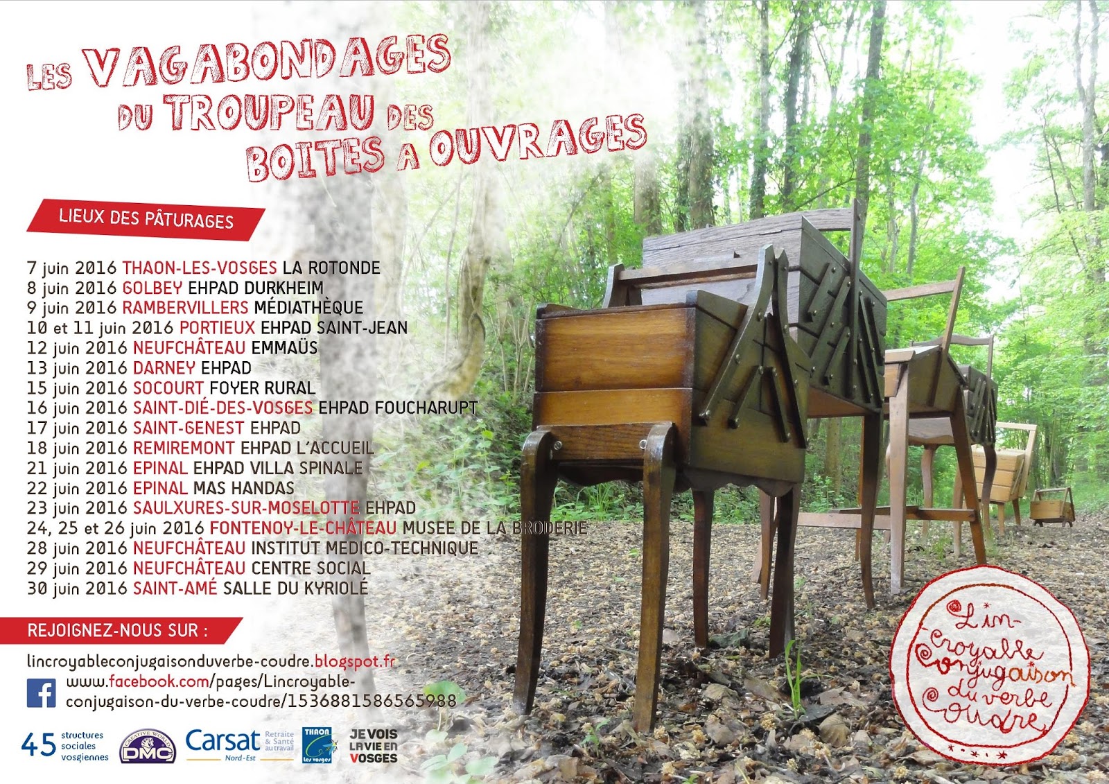L'incroyable conjugaison du verbe coudre On vous redonne le programme