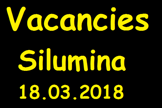 Vacancies - Silumina 18.03.2018