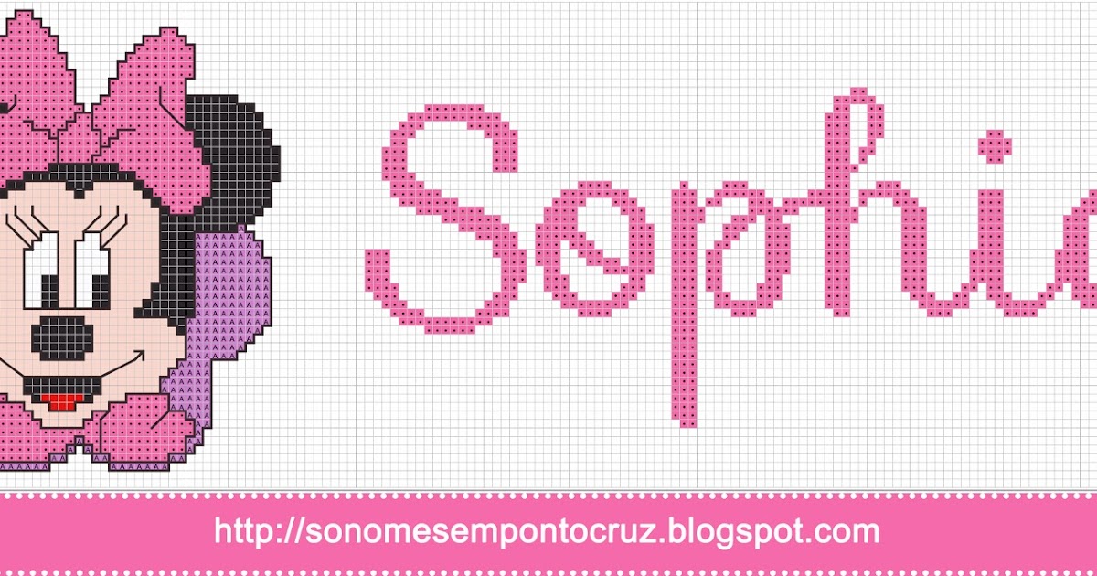 Sophia Em Ponto Cruz Nomes em Ponto Cruz: Sophia - Nomes em Ponto Cruz