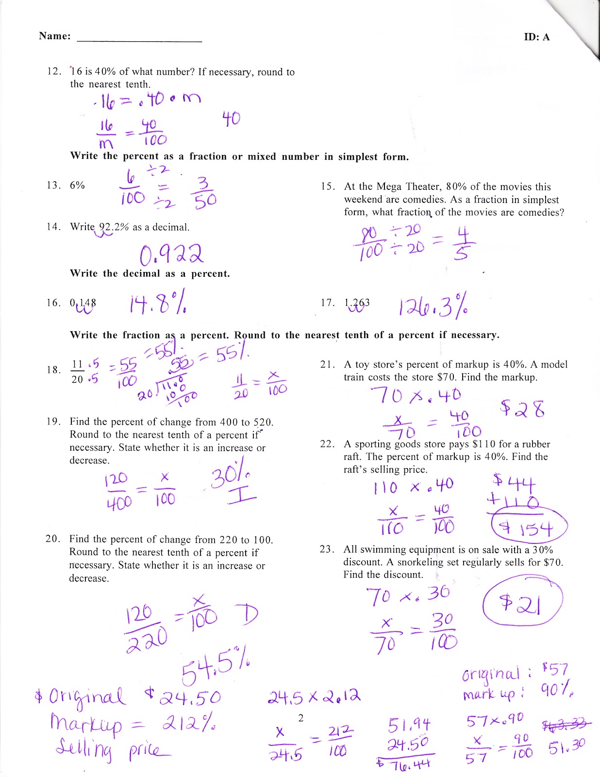 Ms. Jean's Classroom Blog: Chapter 6 Practice Test Answers