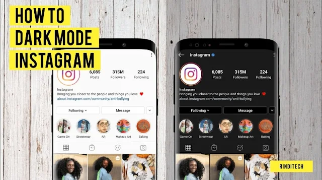 Cara Mudah Dark Mode di Instagram Android & iPhone