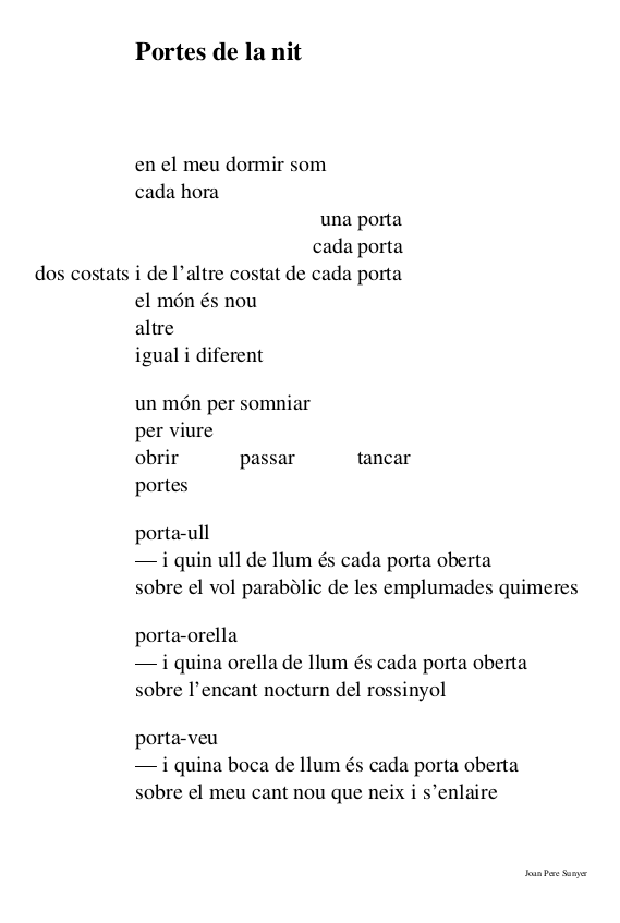 APuntS i PARladureS Simbolisme de la porta