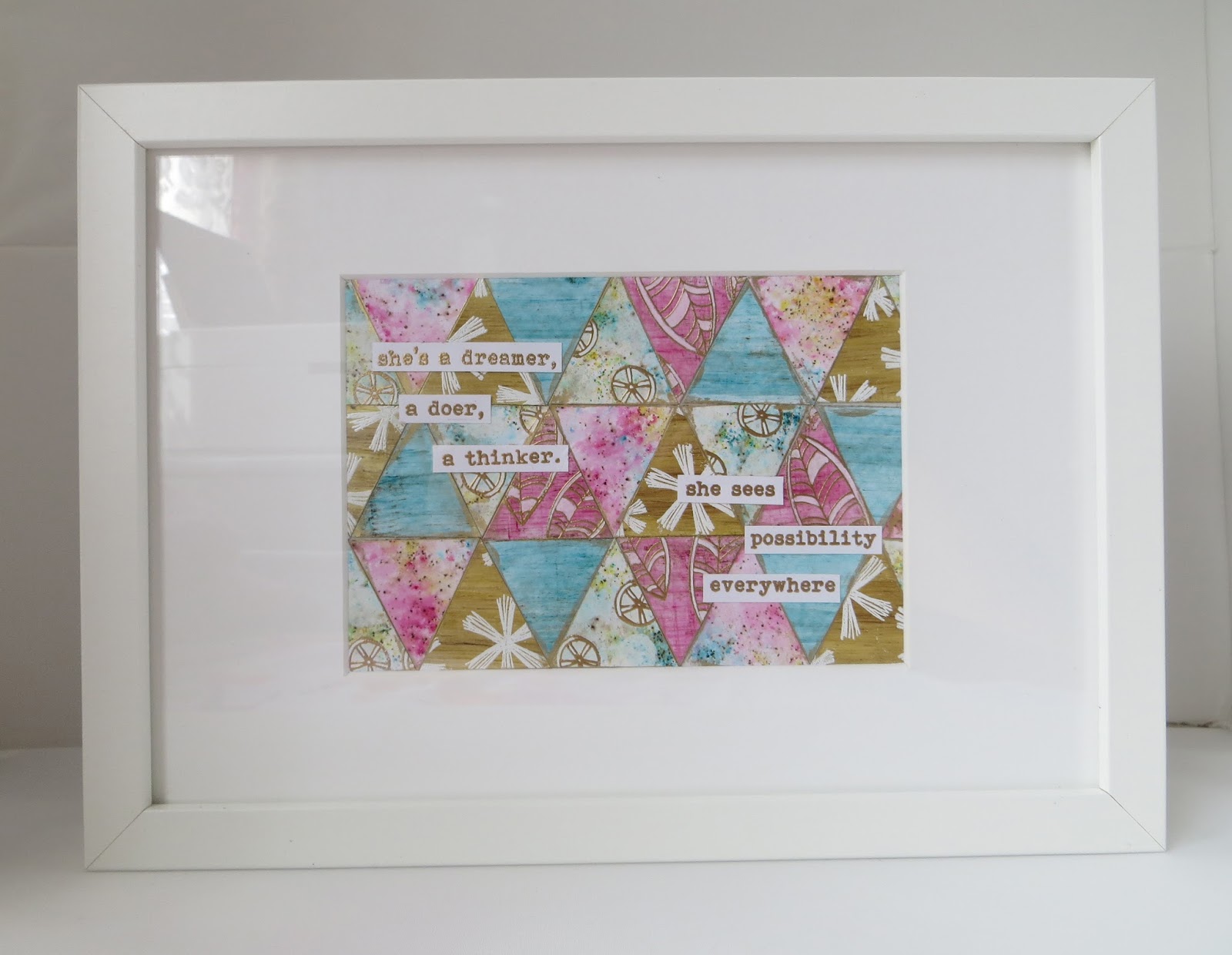 PaperArtsy 2016 13 Patchwork Frame {by Emma Godfrey}