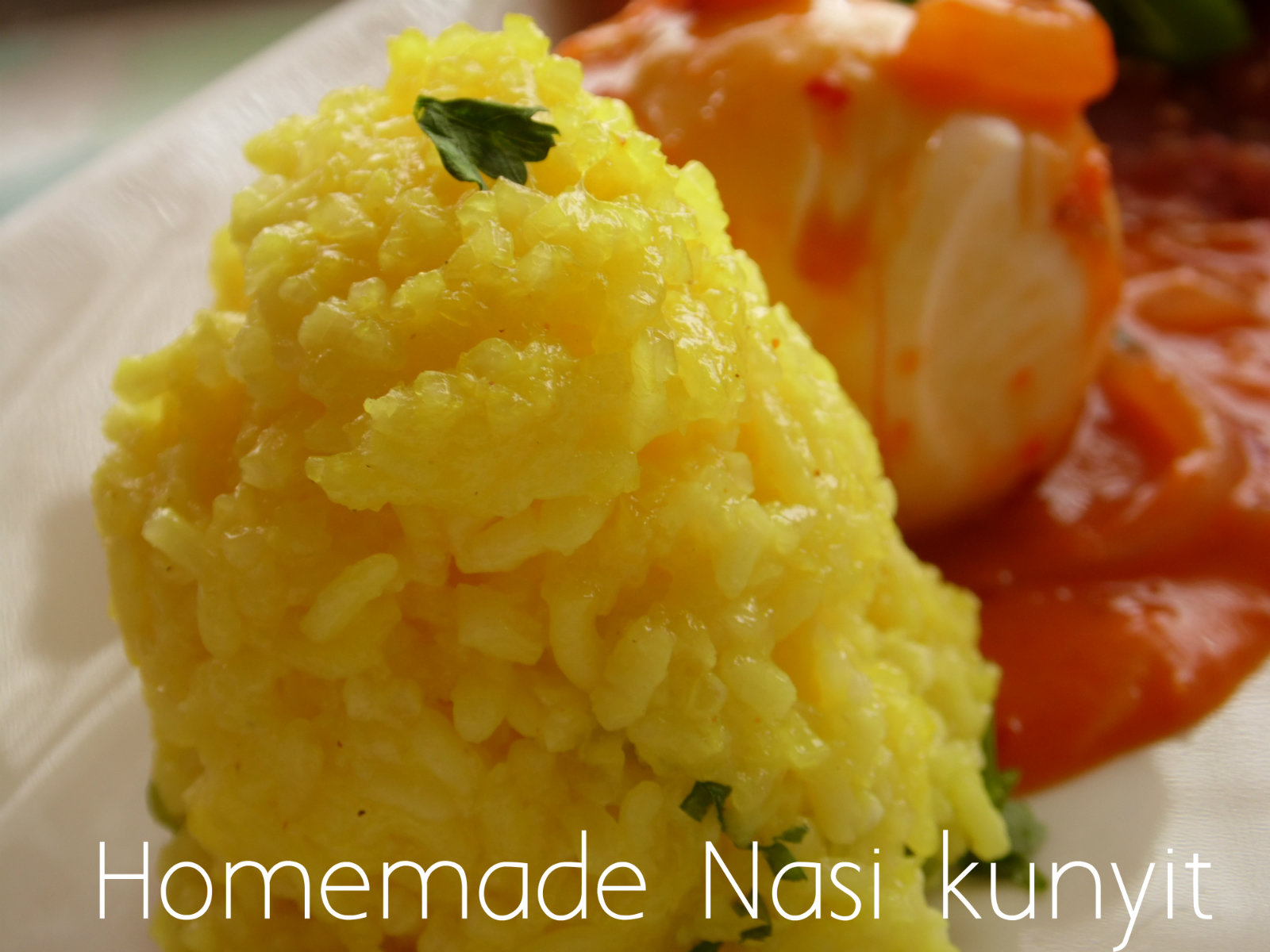 Cooking in Hungary Sticky Yellow Rice {Nasi Kunyit}