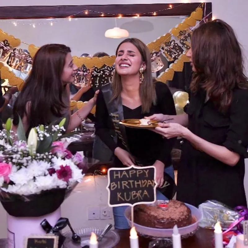 Beautiful Kubra Khan Pictures from Surprise Birthday Party