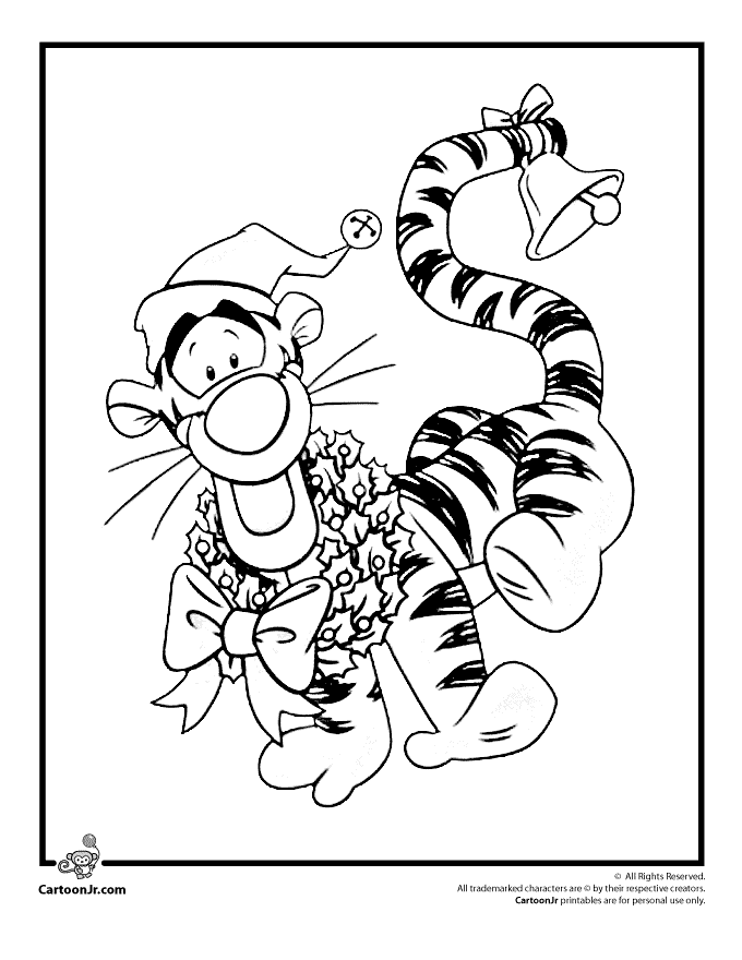 Christmas Cartoon Coloring Pages Cartoon Coloring Pages