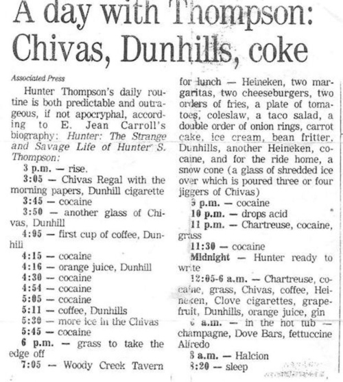 All This Is That A day in the life of Hunter S. Thompson