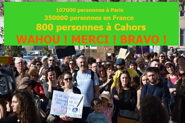 Marche pour le climat à Cahors : énorme !