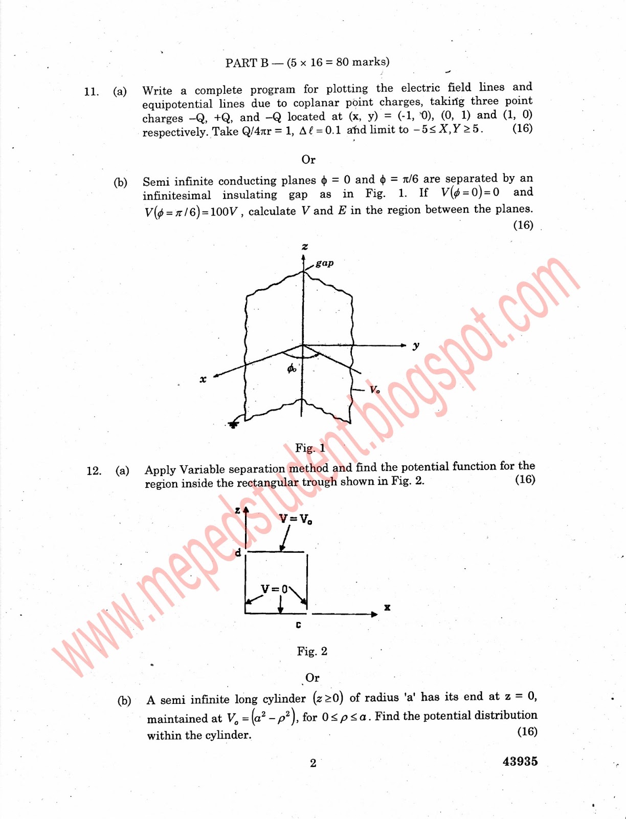 ME POWER ELECTRONICS AND DRIVES MODEL QUESTION PAPER S Emf