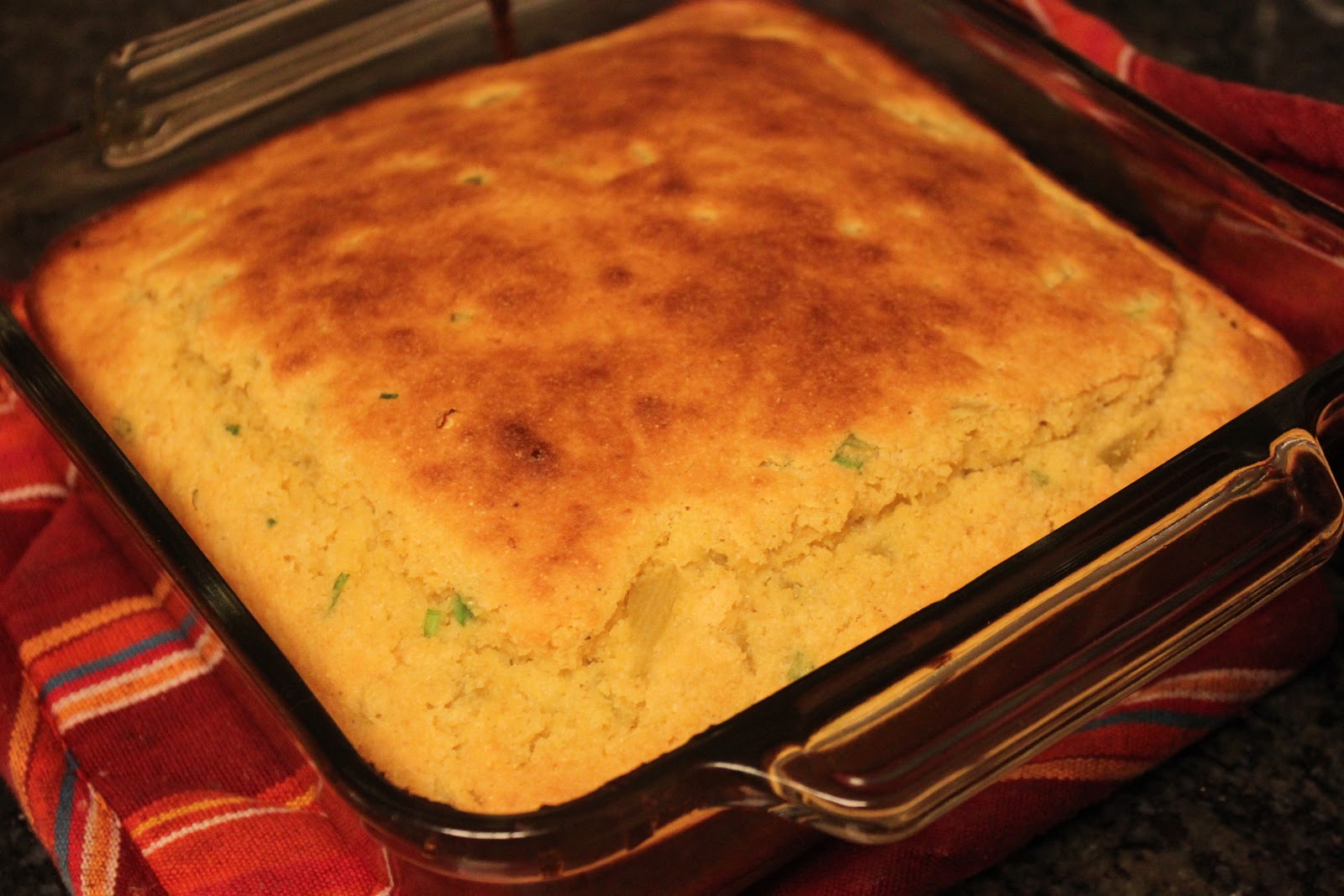 Megsiemay Makes Spicy Green Chile Cornbread