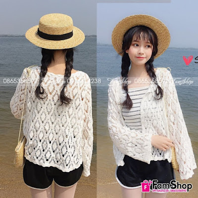 Áo Lưới Đi Biển M283 ao luoi di bien M283