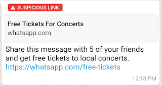 Suspicious link trick