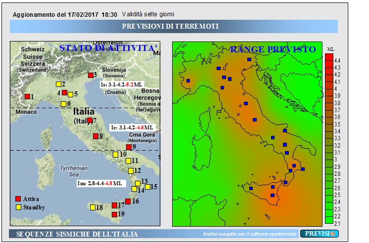 Scossa di terremoto sul Lago di Garda magnitudo 3.0, oggi