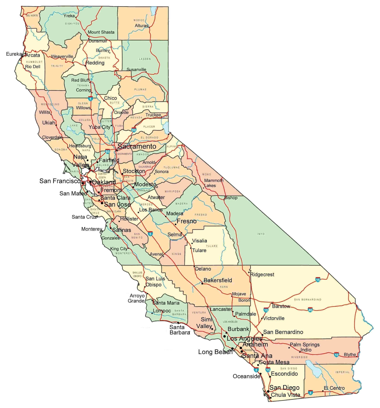 Tamerlanes Thoughts California Counties I Have Not Visited