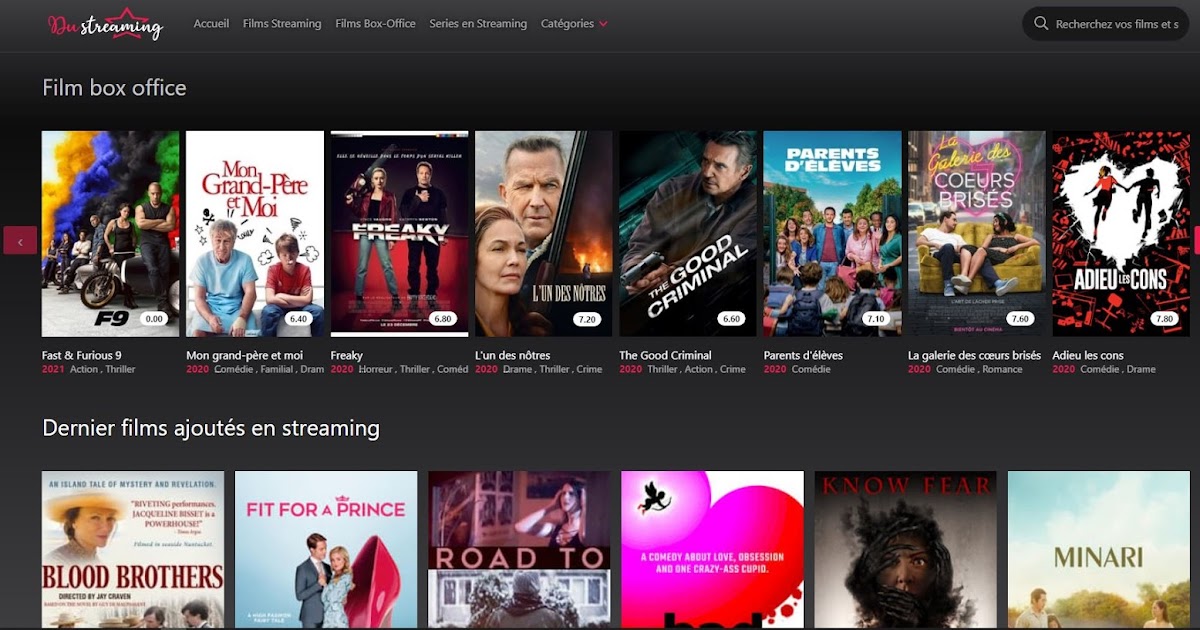 Streaming illimité des Films et Séries gratuitement sur Dustreaming.eu