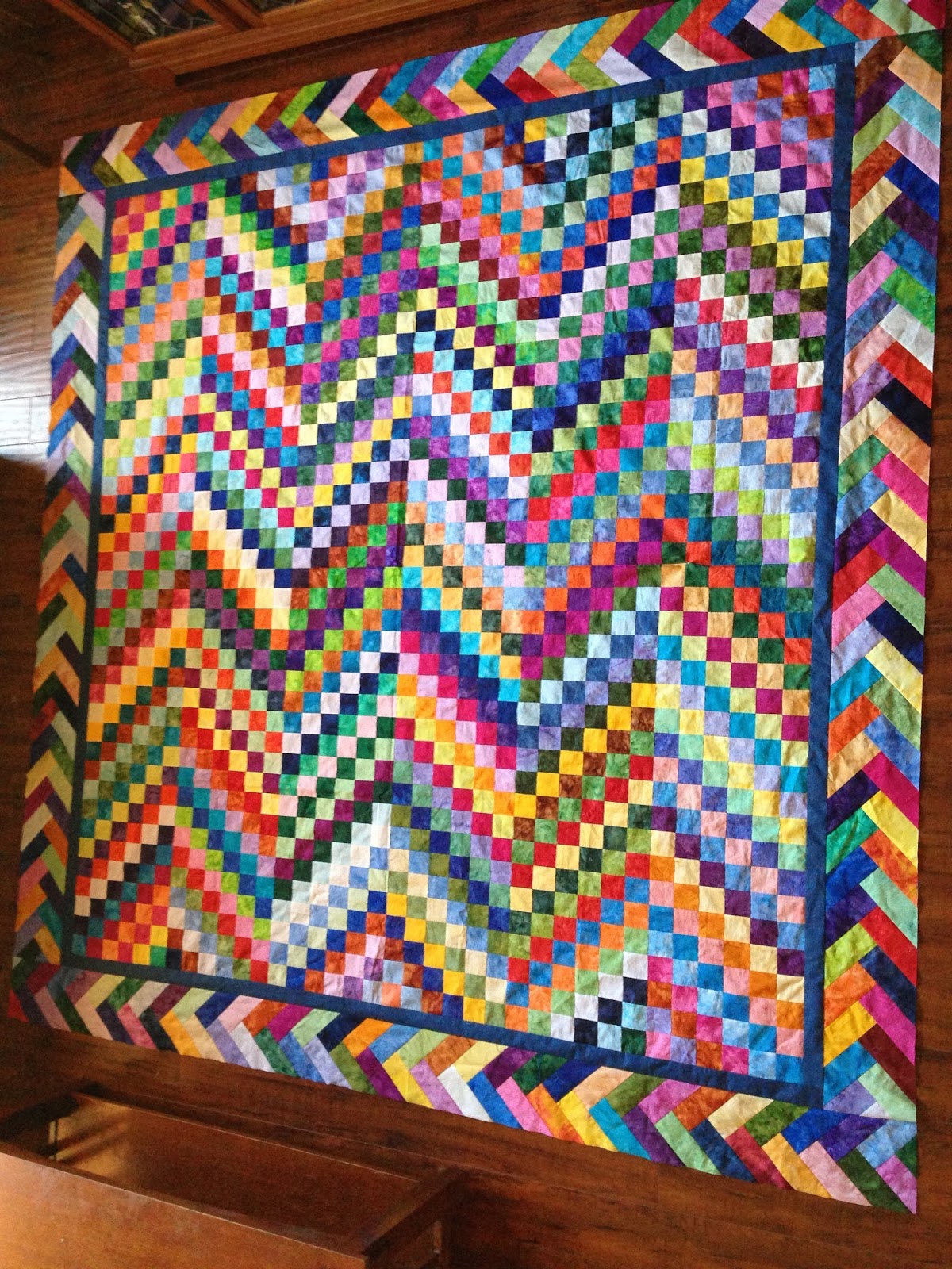 The Whole Quilt & Caboodle: Scrappy Bargello 2