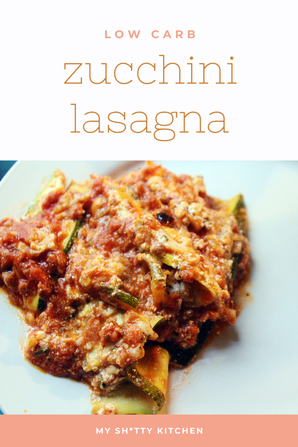 Zucchini Season Strikes Again! (Low Carb Sour Cream Zucchini Lasagna