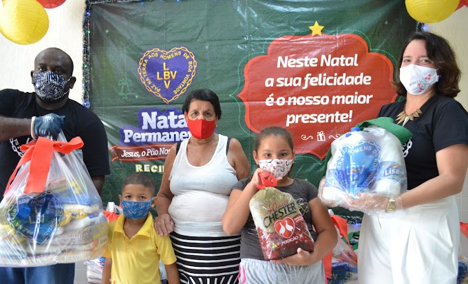 Famílias que vivem na capital e no sertão de Pernambuco recebem ajuda da LBV