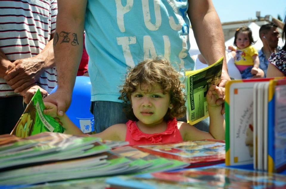 Free books at the Kermes Dia del Nino Festival - April 27, 2014