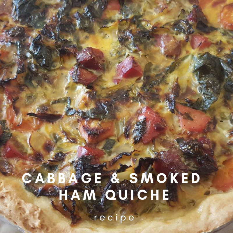 Cabbage & smoked ham quiche Keeping it Real