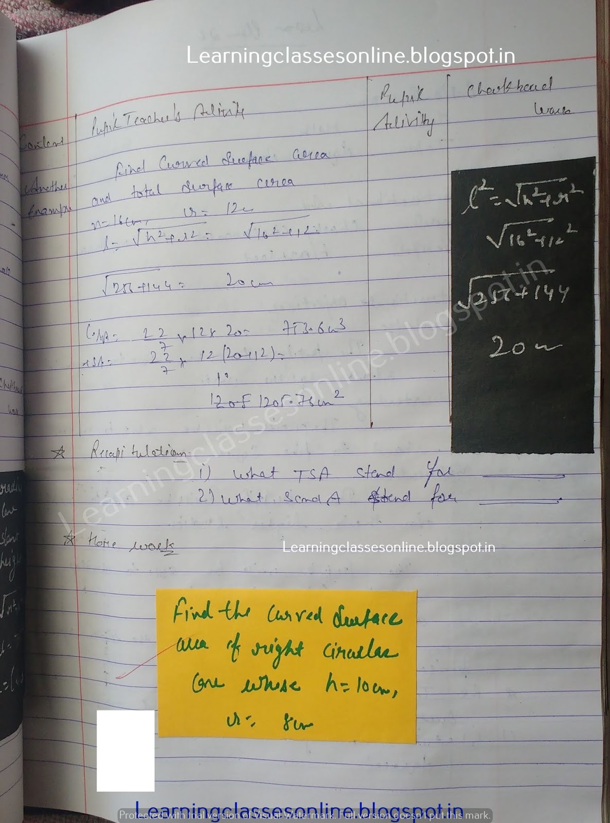 Lesson Plan Format For Mathematics, Detailed Lesson Plan In Mathematics,