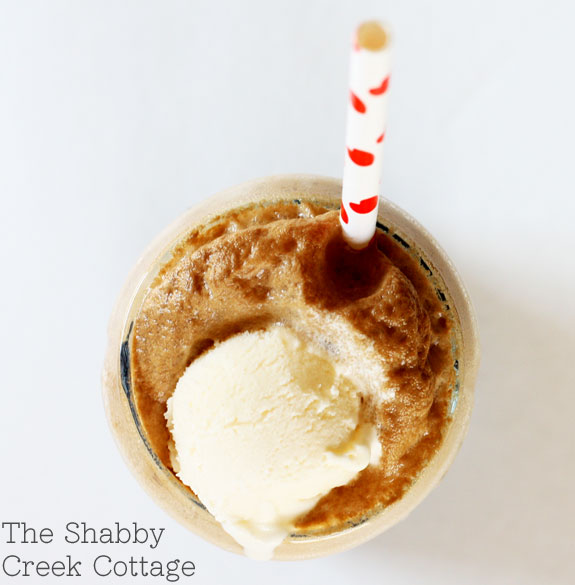 kahlua and coke ice cream float