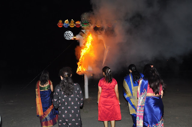 Corona Ravana Dahan By Goenka School staff gave message of awareness