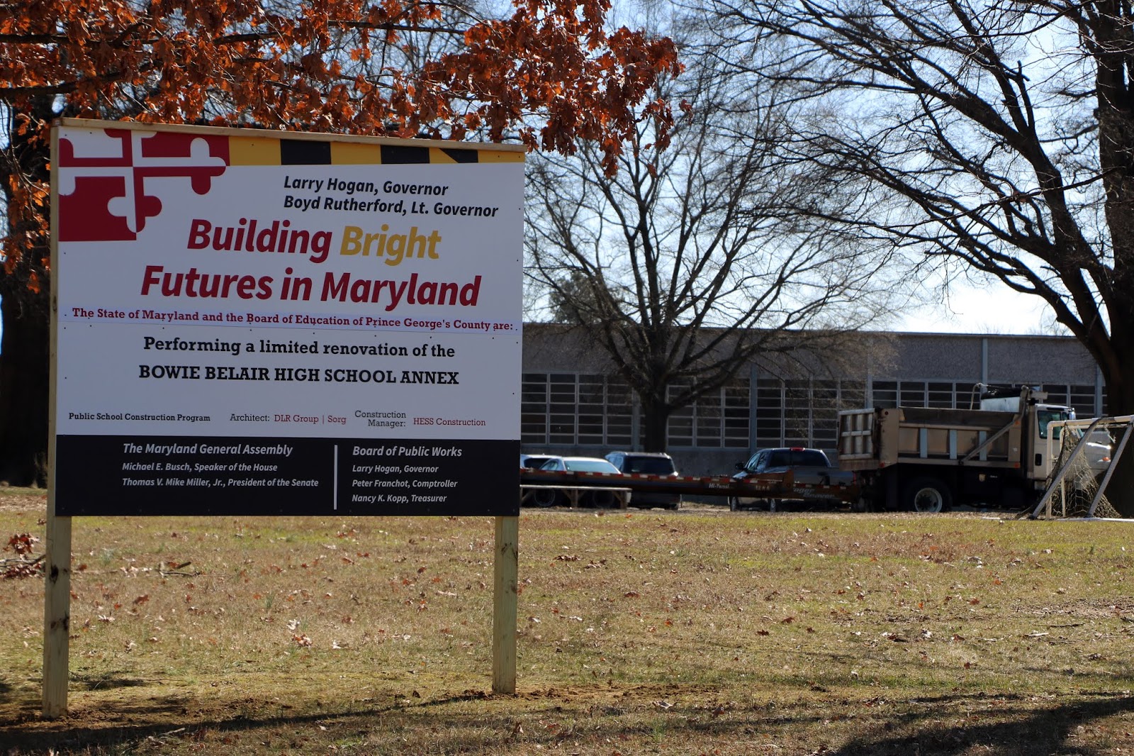 Bowie Living Renovations underway at Bowie High School Annex on Belair