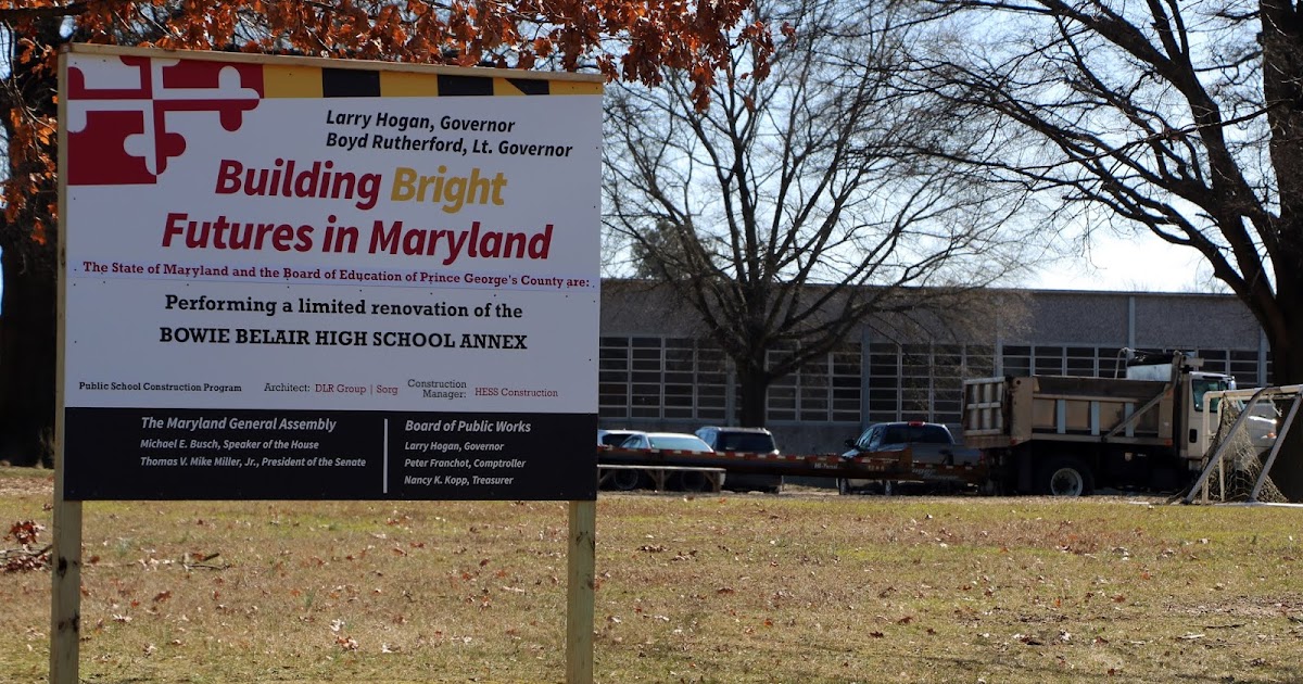 Bowie Living Renovations underway at Bowie High School Annex on Belair