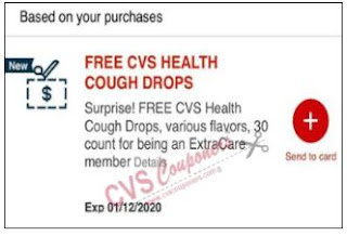 FREE CVS Health Cough Drops select flavors 30 CT CVS APP