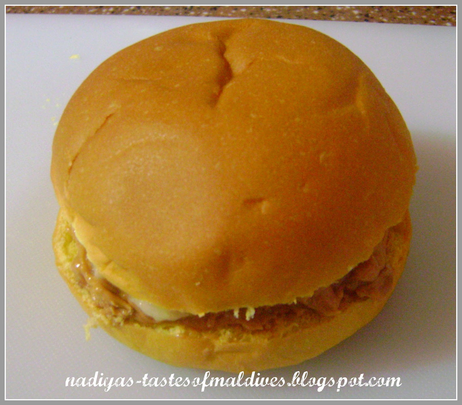 Nadiya's Tastes Of Maldives Big Bun Sandwich with Peanut butter and Banana