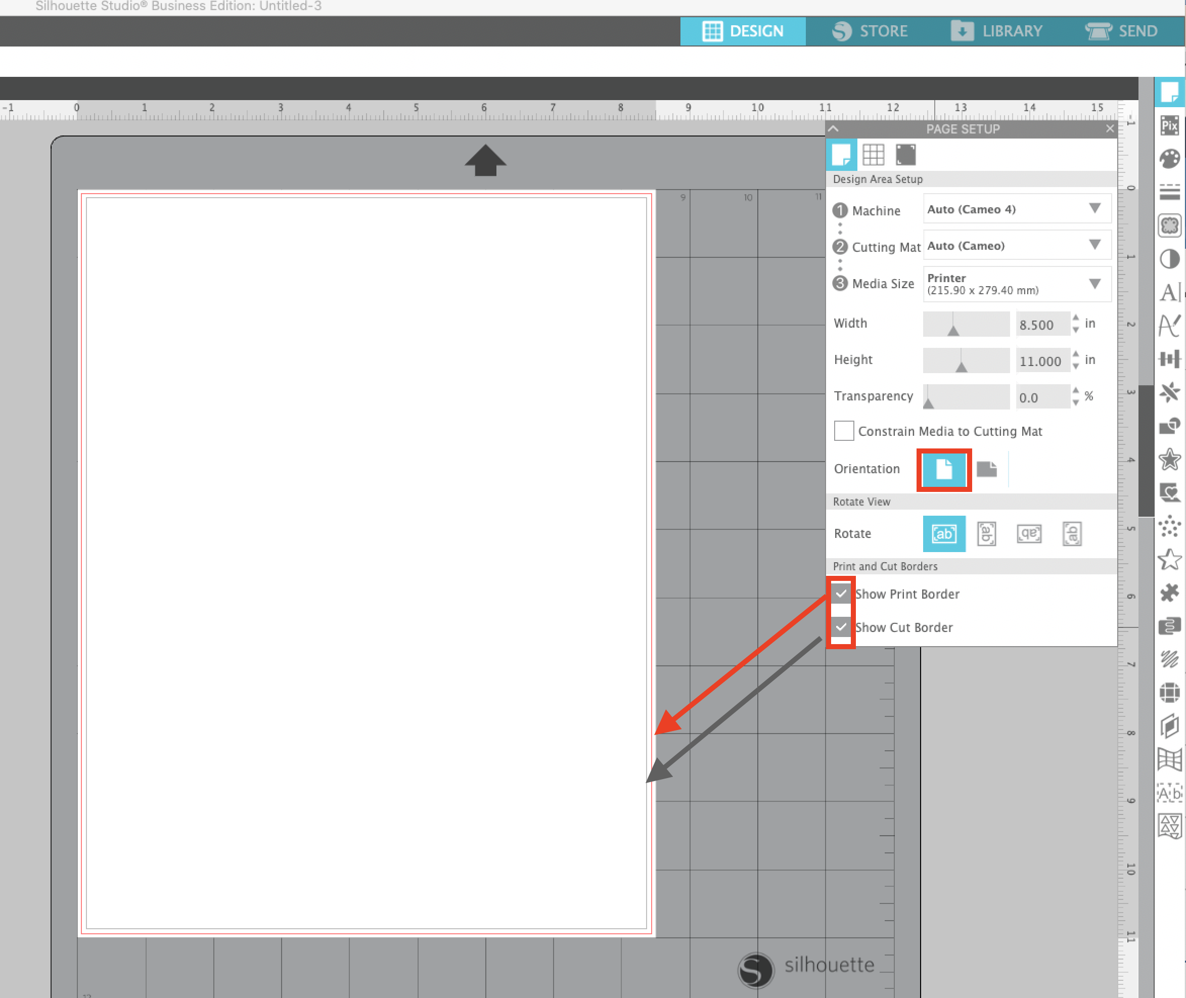 Silhouette Print and Cut CAMEO 4 Page Setup Beginners Start Here