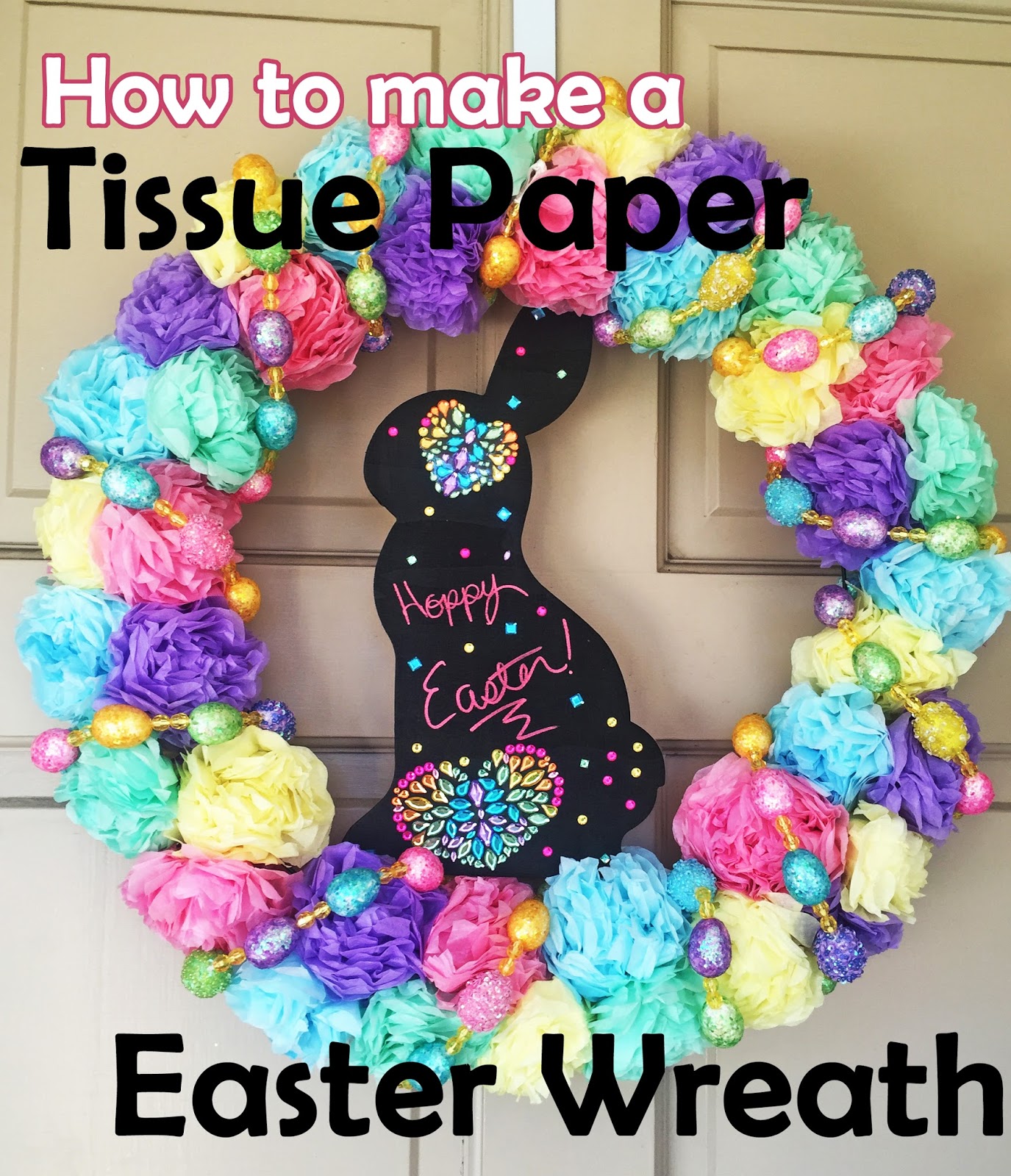 tammysantana com how to make a tissue paper flower easter wreath tissue paper flower wreath