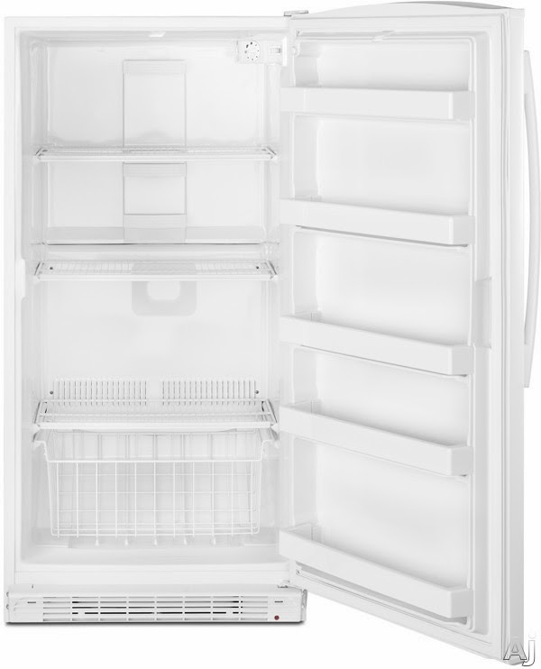 Whirlpool Refrigerator Brand: Whirlpool EV161NZTQ White Upright Freezer