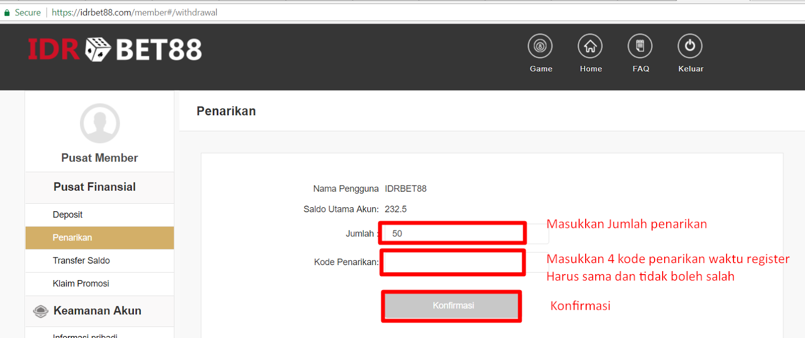 Cara Withdrawal Di Situsbet