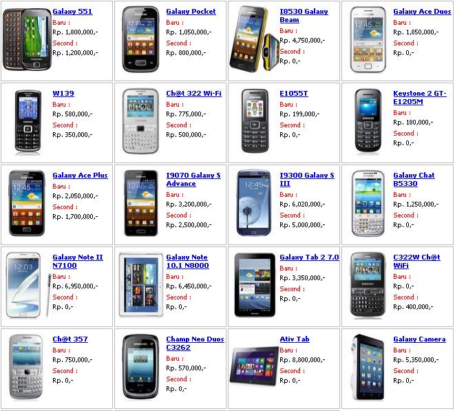  Harga  Samsung  Hanphone 2013 News Berita Terbaru 