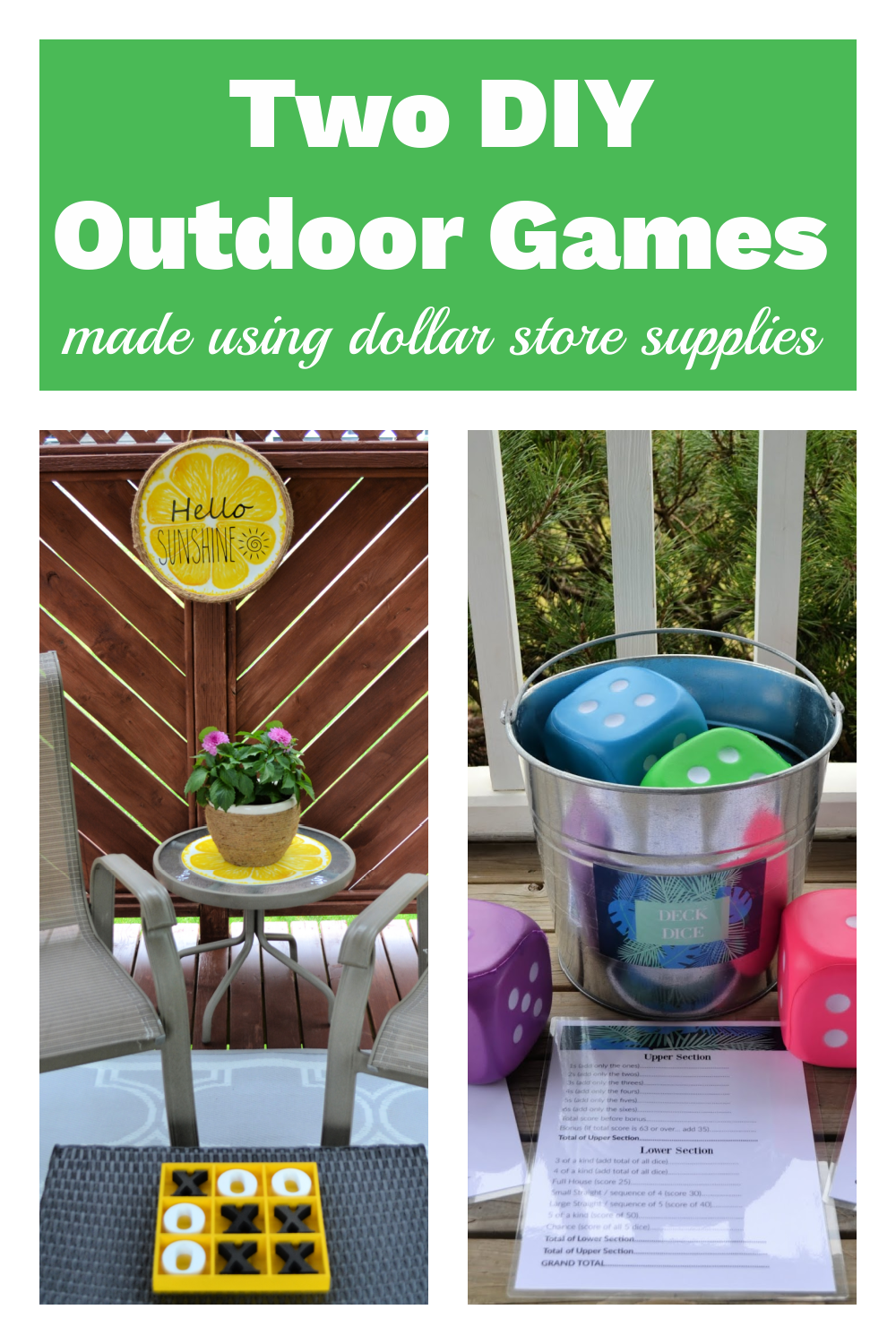 East Coast Mommy TWO Fantastic Outdoor Games For Summer... made using