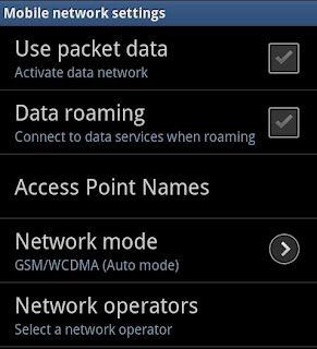 Activate Packet Data Network on your Samsung Galaxy Y