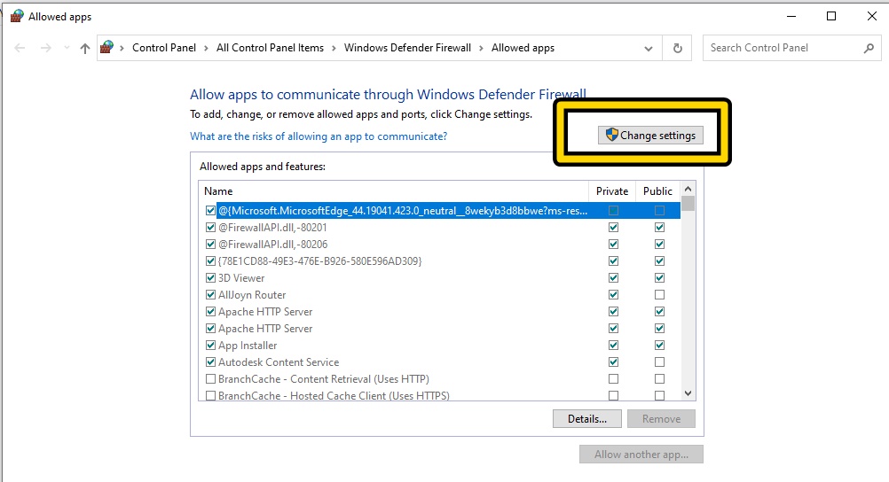 แก้ปัญหา Xampp เข้าผ่าน IP จากเครื่องอื่นไม่ได้ โดยการเปิด Firewall