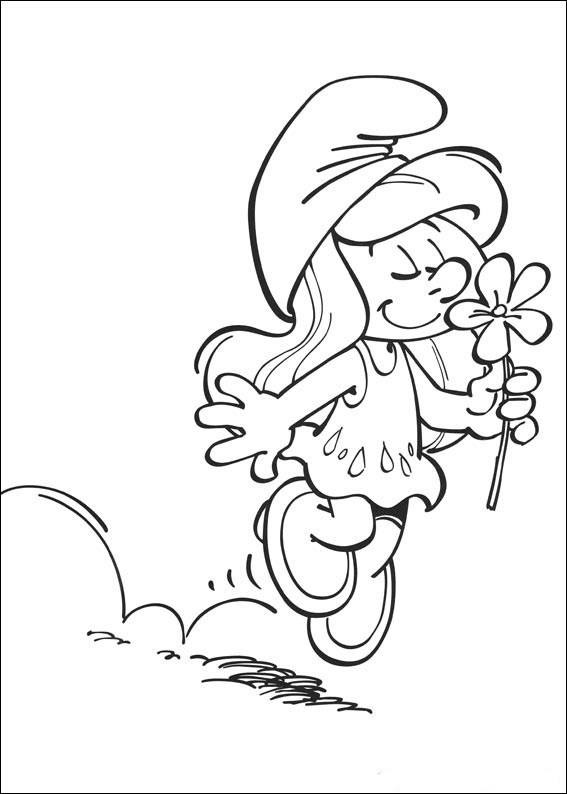 smurfs coloring pages free - photo #50