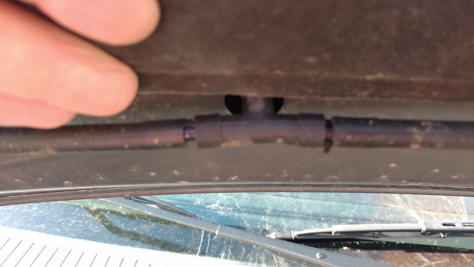 The "Secret" is Gratitude Replacing a Windshield Washer Fluid Sprayer