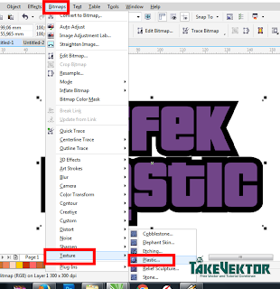 http://takevektor.blogspot.co.id/ Cara Membuat Effek Plastic Pada Objek /Teks Dengan Coreldraw