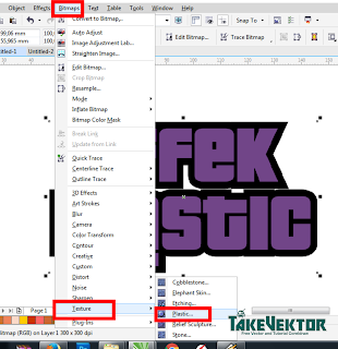 Cara Membuat Effek Plastic Pada Objek /Teks Dengan Coreldraw