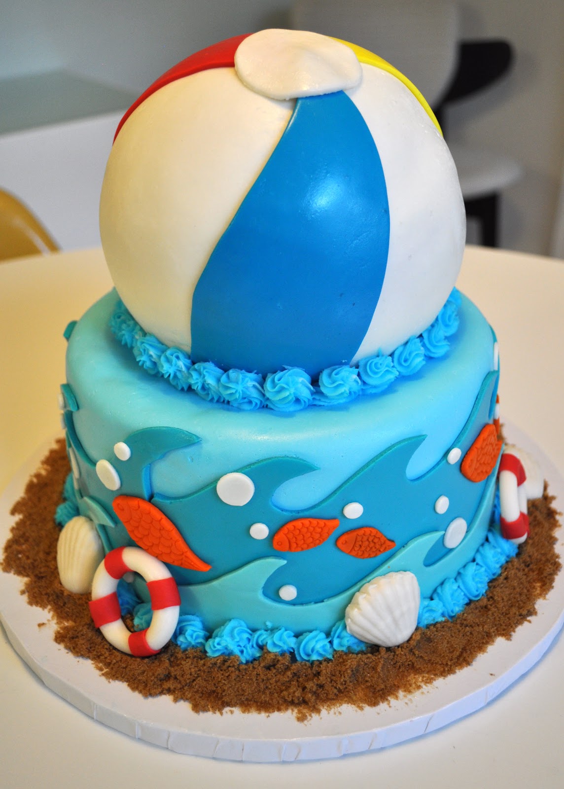 Megmade Cakes Sophias Beach Party Cake