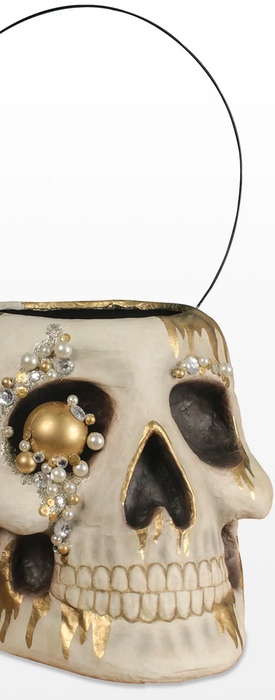 BETHANY LOWE Jeweled Skull Bucket, Large