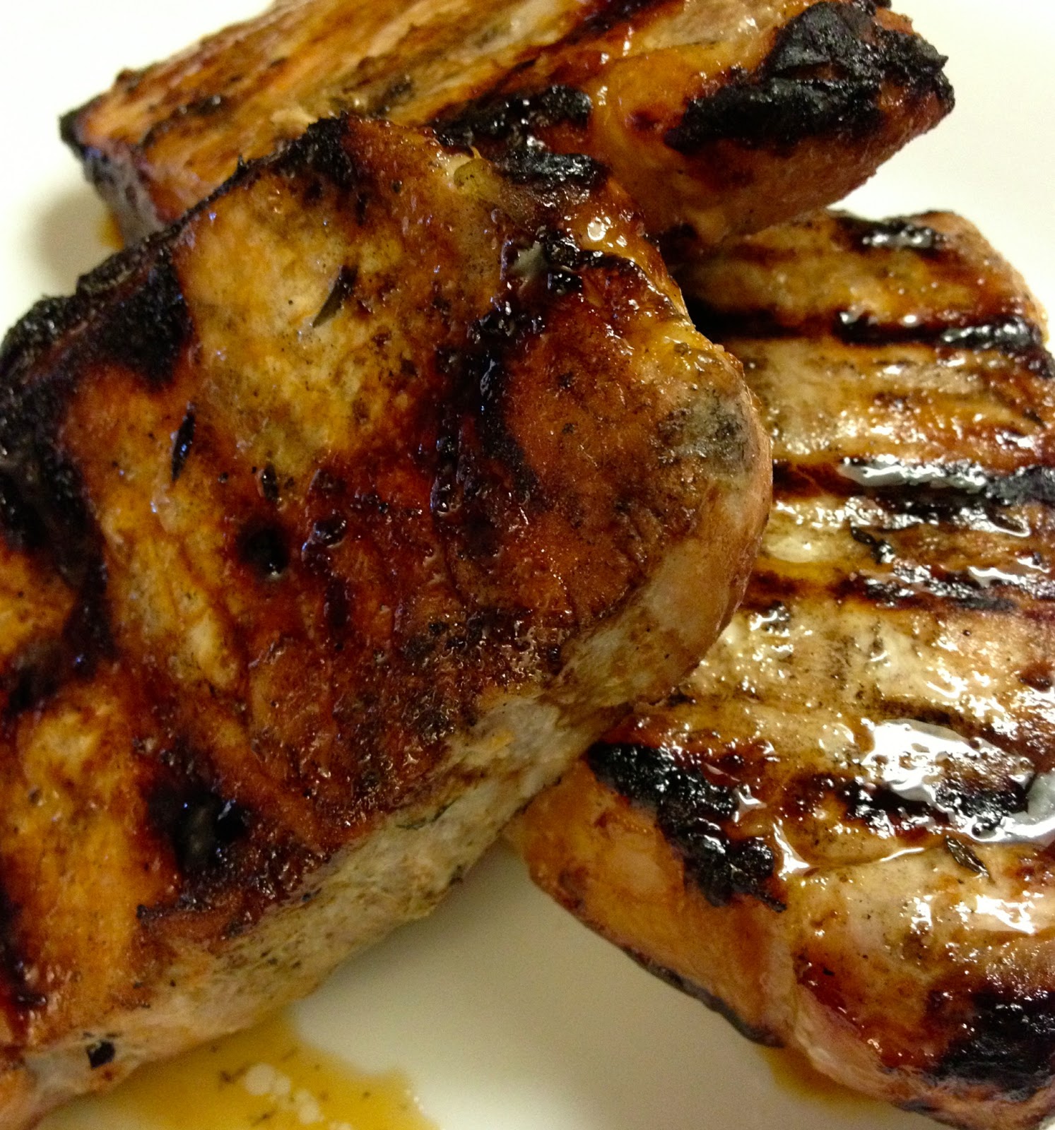 From Pasta to Paleo Grilled Honey Thyme Pork Chops
